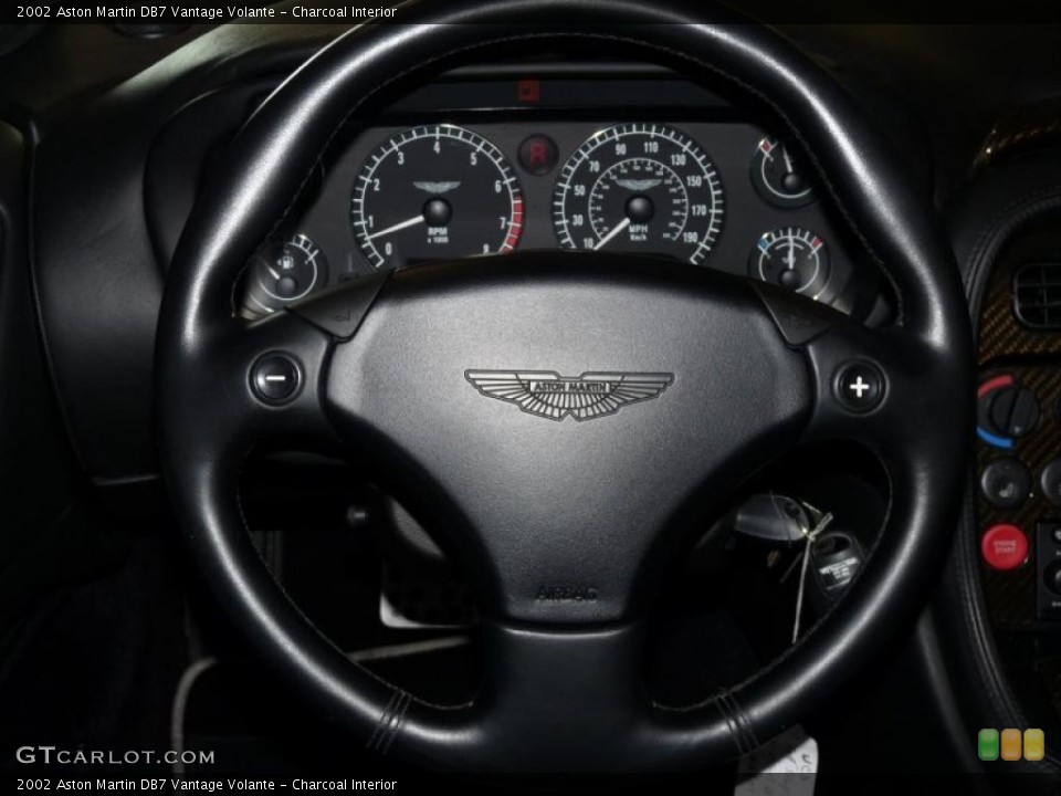 Charcoal Interior Steering Wheel for the 2002 Aston Martin DB7 Vantage Volante #47122599