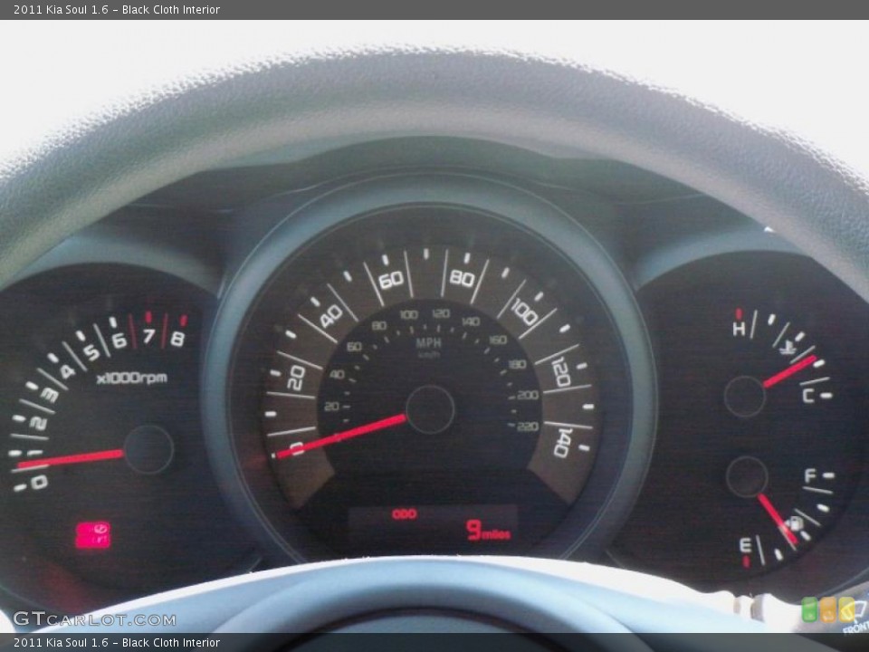 Black Cloth Interior Gauges for the 2011 Kia Soul 1.6 #47122968