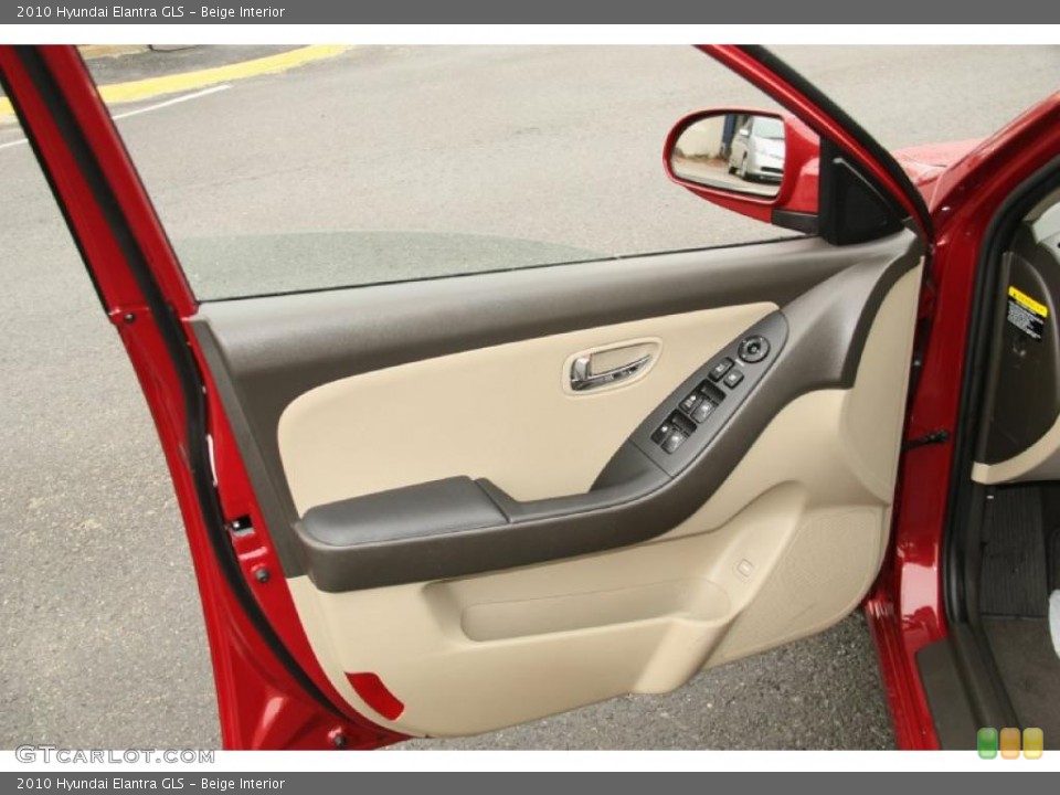 Beige Interior Door Panel for the 2010 Hyundai Elantra GLS #47123952