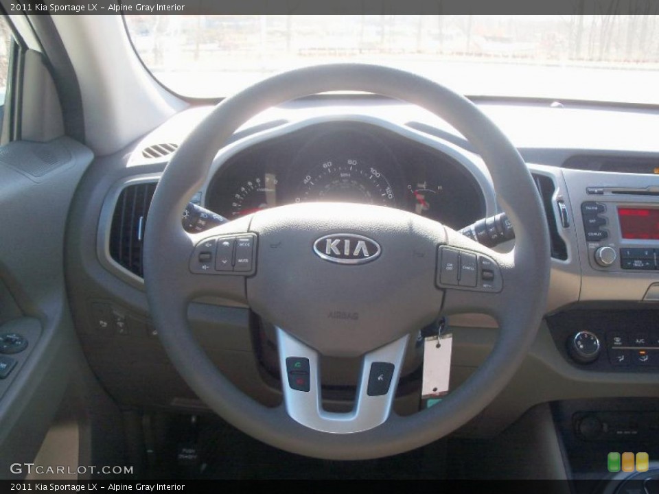 Alpine Gray Interior Steering Wheel for the 2011 Kia Sportage LX #47124738