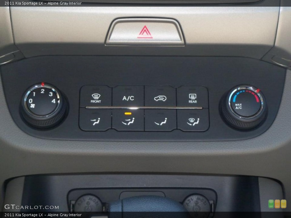 Alpine Gray Interior Controls for the 2011 Kia Sportage LX #47124828