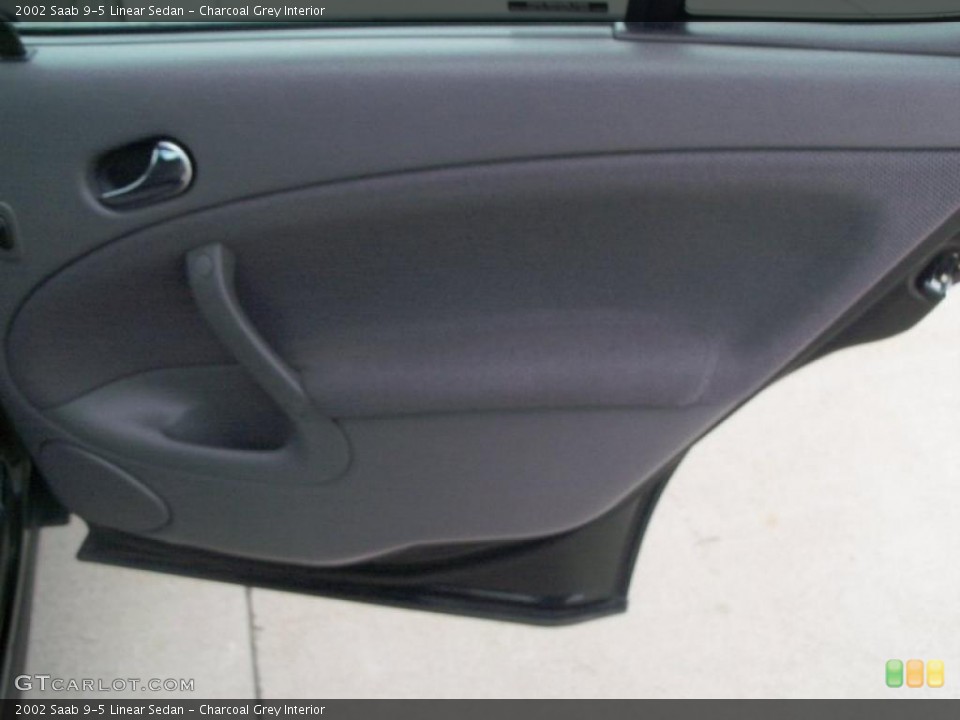 Charcoal Grey Interior Door Panel for the 2002 Saab 9-5 Linear Sedan #47125644