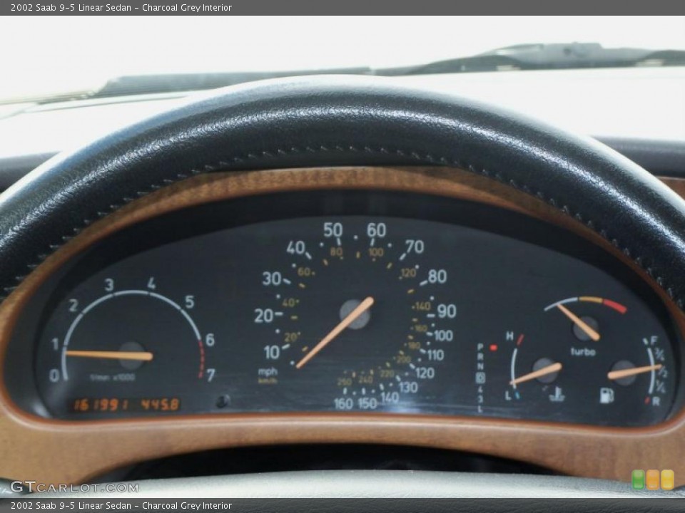 Charcoal Grey Interior Gauges for the 2002 Saab 9-5 Linear Sedan #47125731