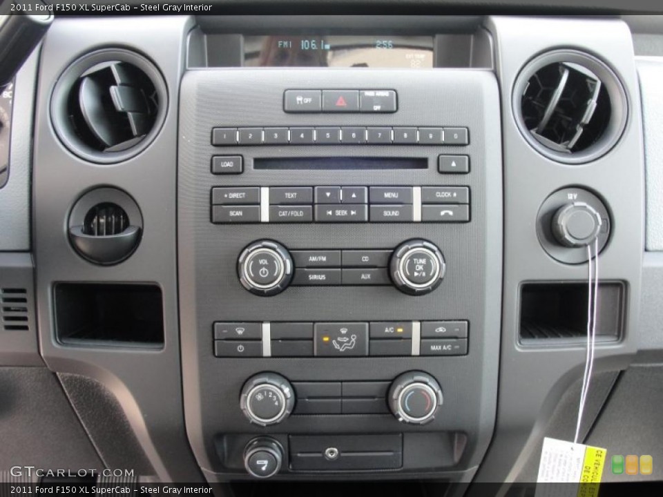 Steel Gray Interior Controls for the 2011 Ford F150 XL SuperCab #47127153
