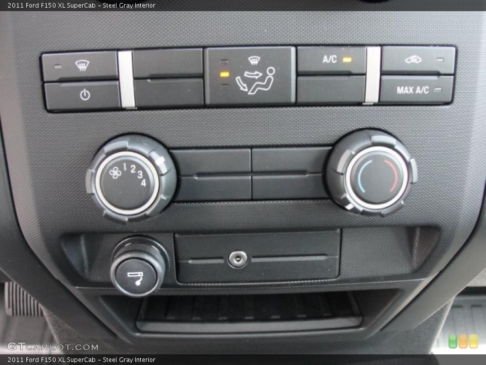Steel Gray Interior Controls for the 2011 Ford F150 XL SuperCab #47127204