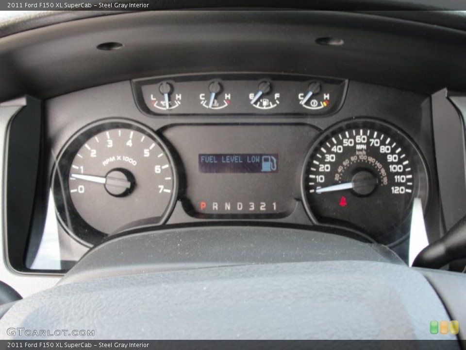 Steel Gray Interior Gauges for the 2011 Ford F150 XL SuperCab #47127237