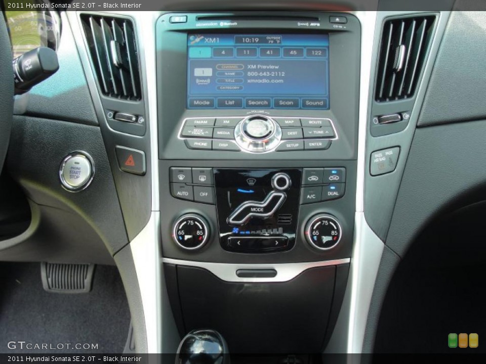 Black Interior Controls for the 2011 Hyundai Sonata SE 2.0T #47127720