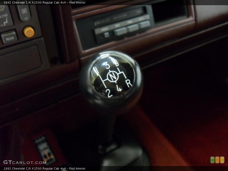 Red Interior Transmission for the 1992 Chevrolet C/K K1500 Regular Cab 4x4 #47128551