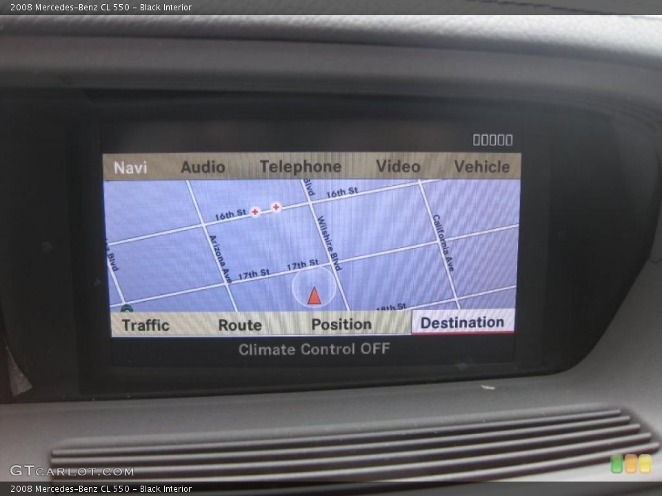 Black Interior Navigation for the 2008 Mercedes-Benz CL 550 #47128632