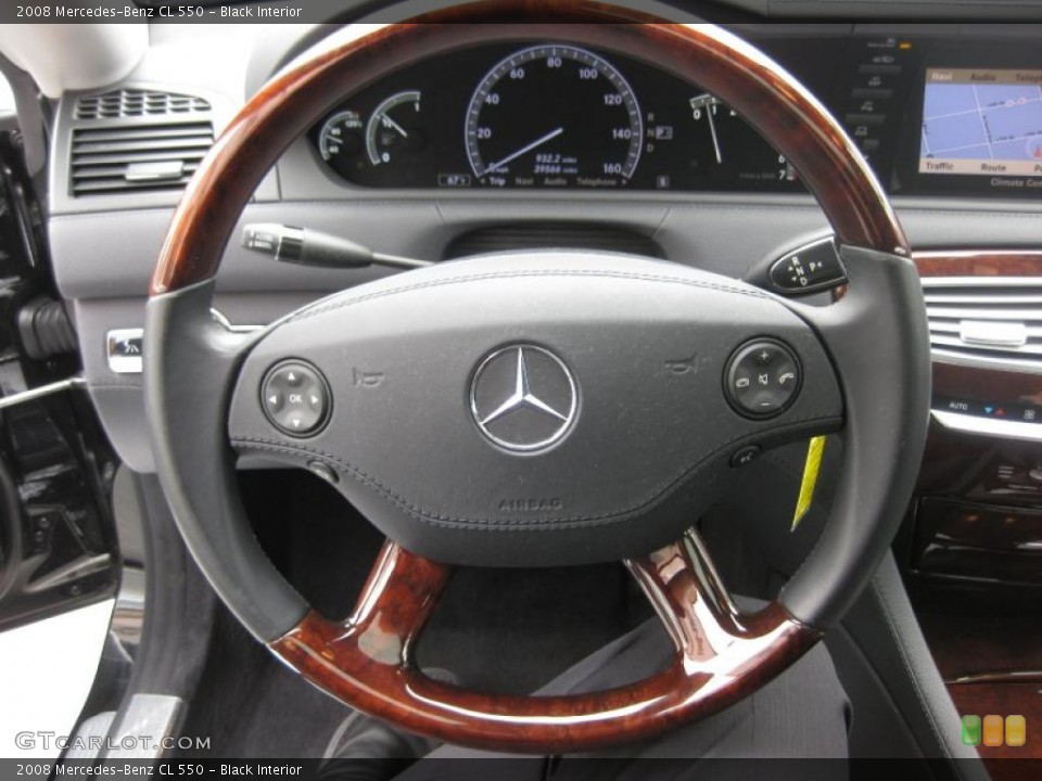 Black Interior Steering Wheel for the 2008 Mercedes-Benz CL 550 #47128722