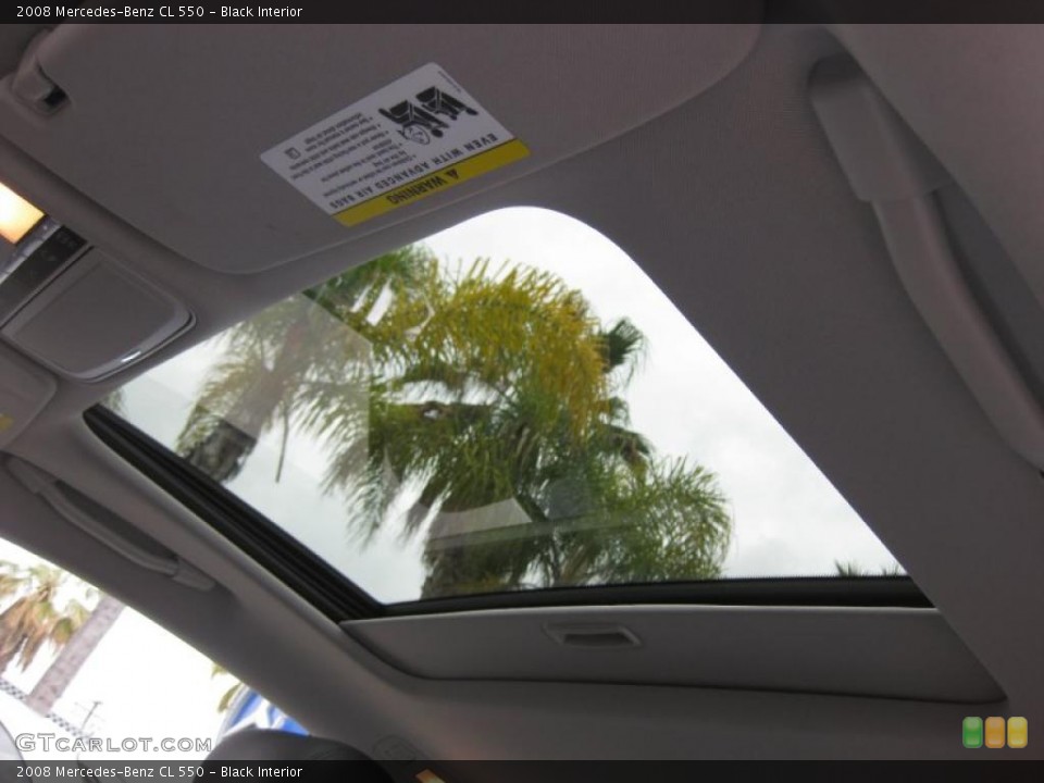 Black Interior Sunroof for the 2008 Mercedes-Benz CL 550 #47128767