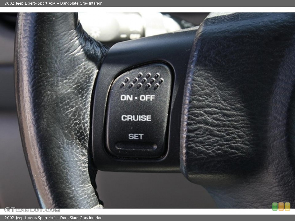 Dark Slate Gray Interior Controls for the 2002 Jeep Liberty Sport 4x4 #47129808