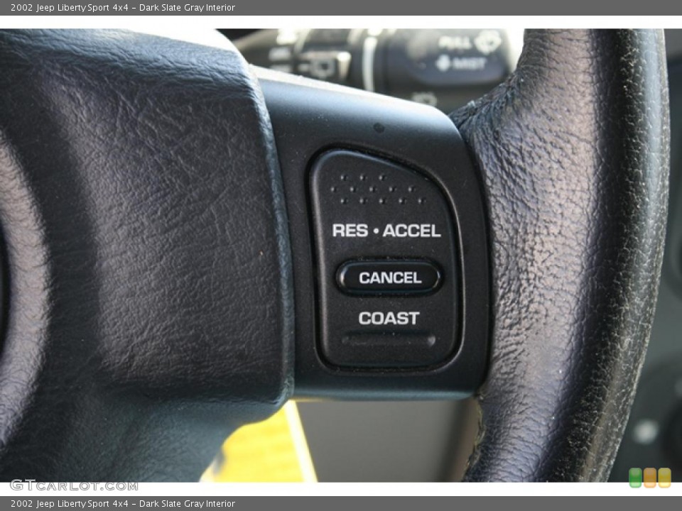 Dark Slate Gray Interior Controls for the 2002 Jeep Liberty Sport 4x4 #47129826