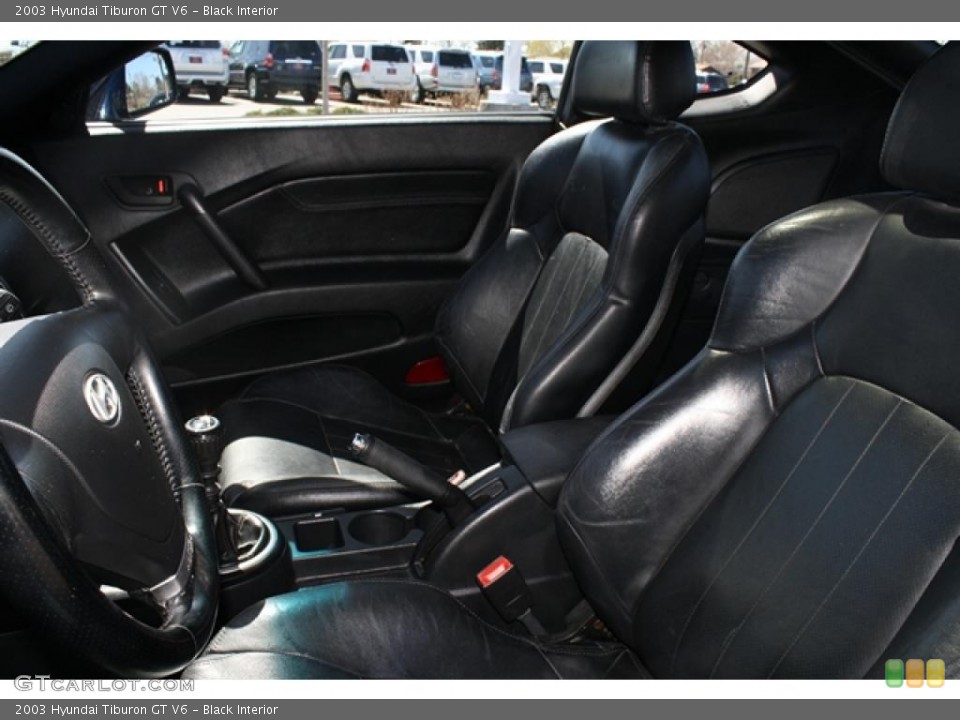 Black Interior Photo for the 2003 Hyundai Tiburon GT V6 #47130138