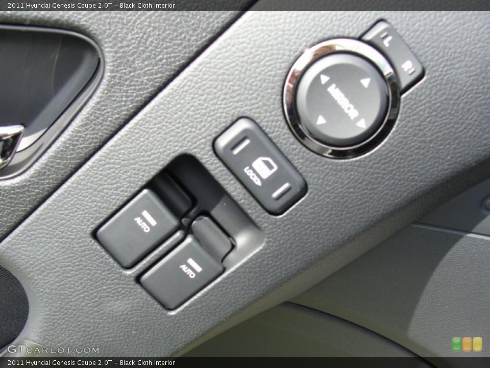Black Cloth Interior Controls for the 2011 Hyundai Genesis Coupe 2.0T #47130519