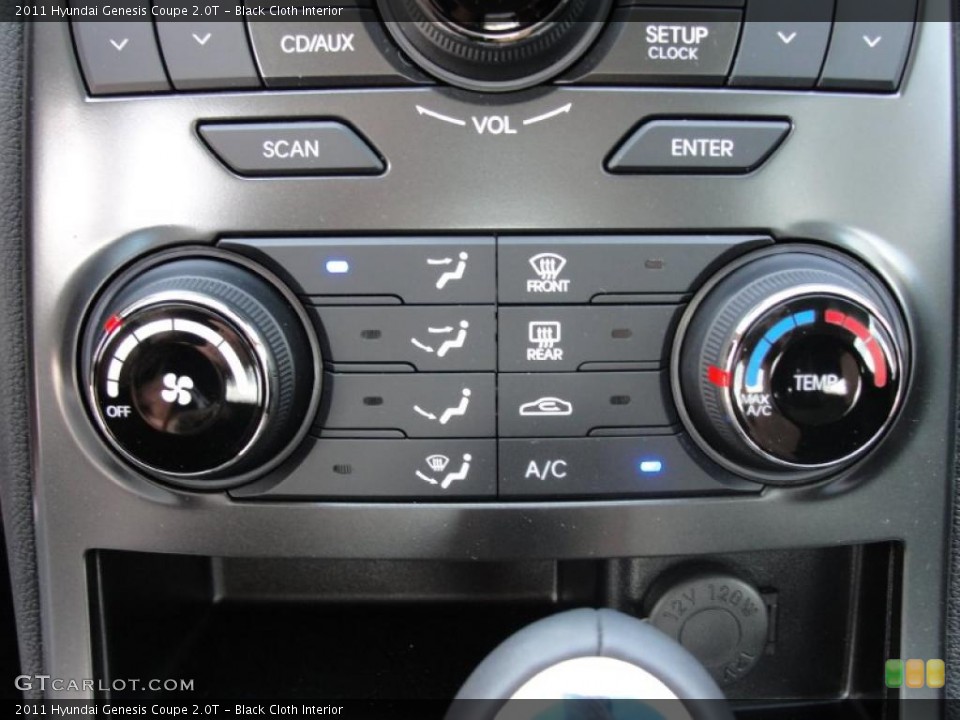 Black Cloth Interior Controls for the 2011 Hyundai Genesis Coupe 2.0T #47130663