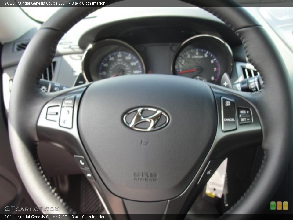 Black Cloth Interior Steering Wheel for the 2011 Hyundai Genesis Coupe 2.0T #47130693