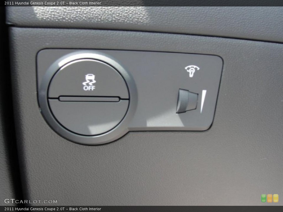 Black Cloth Interior Controls for the 2011 Hyundai Genesis Coupe 2.0T #47130723