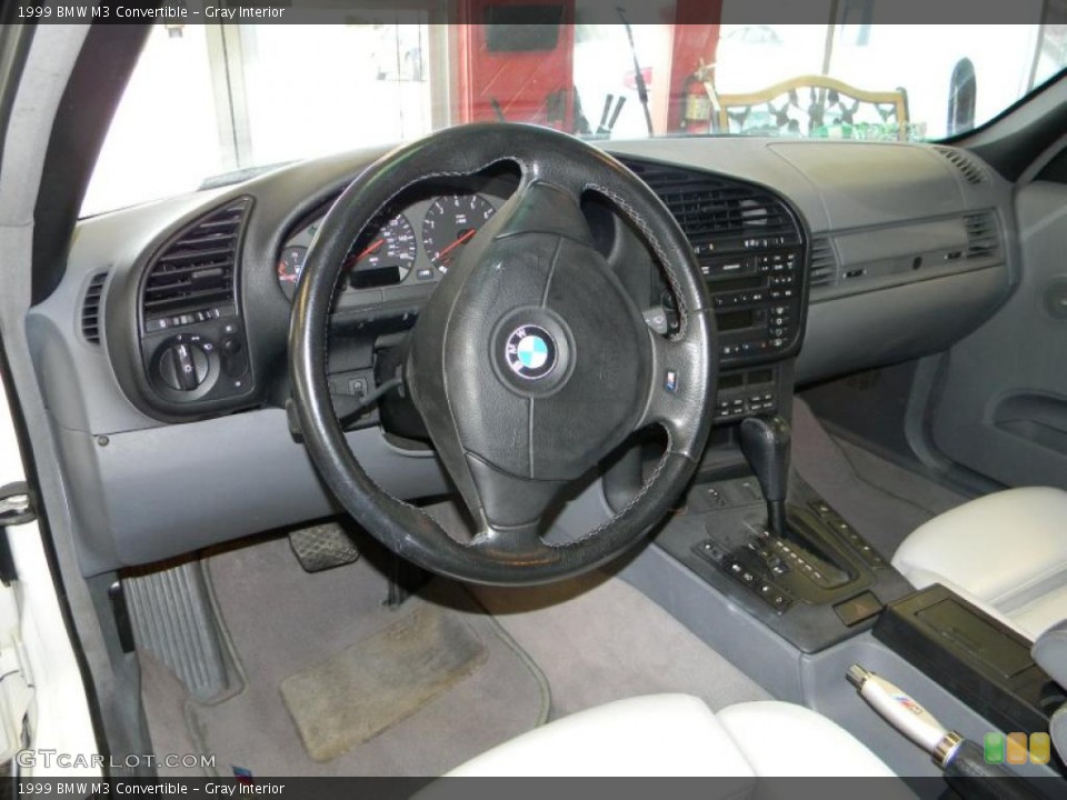 Gray Interior Steering Wheel for the 1999 BMW M3 Convertible #47130750