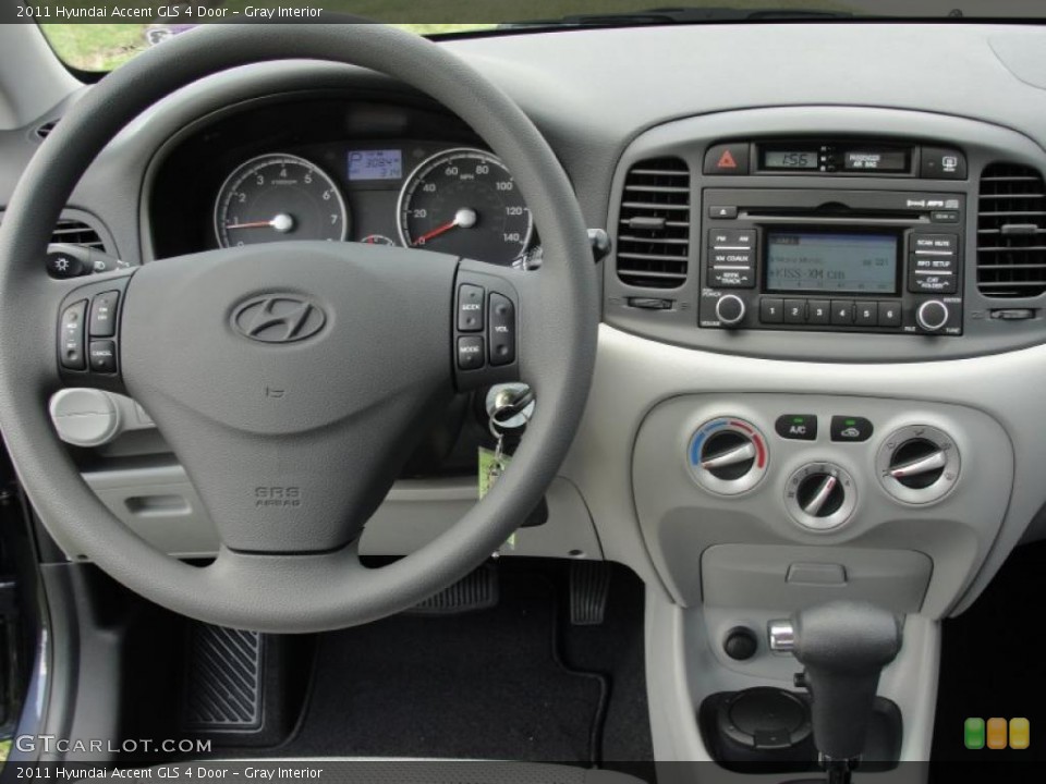 Gray Interior Dashboard for the 2011 Hyundai Accent GLS 4 Door #47131149