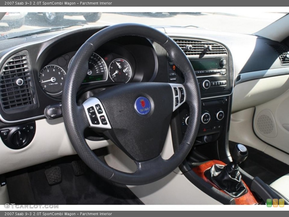 Parchment Interior Photo for the 2007 Saab 9-3 2.0T SportCombi Wagon #47131209