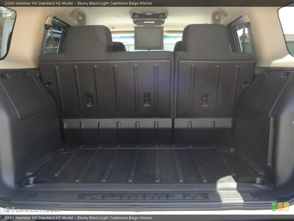 Ebony Black/Light Cashmere Beige Interior Trunk for the 2006 Hummer H3  #47132382