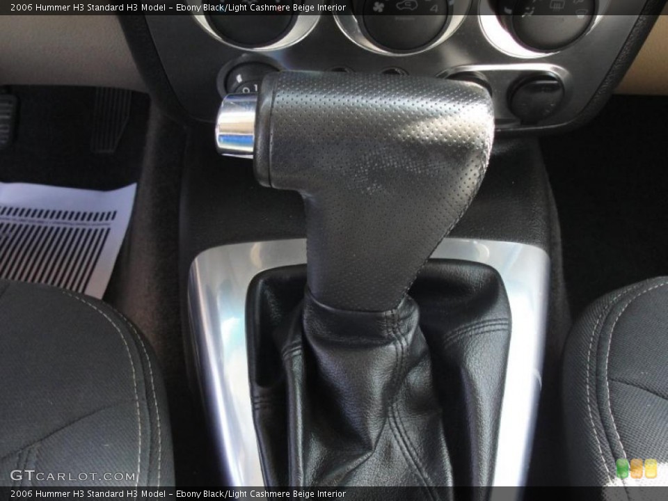 Ebony Black/Light Cashmere Beige Interior Transmission for the 2006 Hummer H3  #47132553