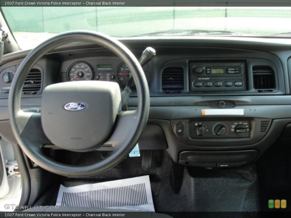 Charcoal Black Interior Dashboard for the 2007 Ford Crown Victoria Police Interceptor #47133708