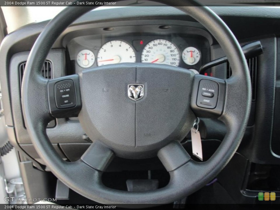 Dark Slate Gray Interior Steering Wheel for the 2004 Dodge Ram 1500 ST Regular Cab #47134272