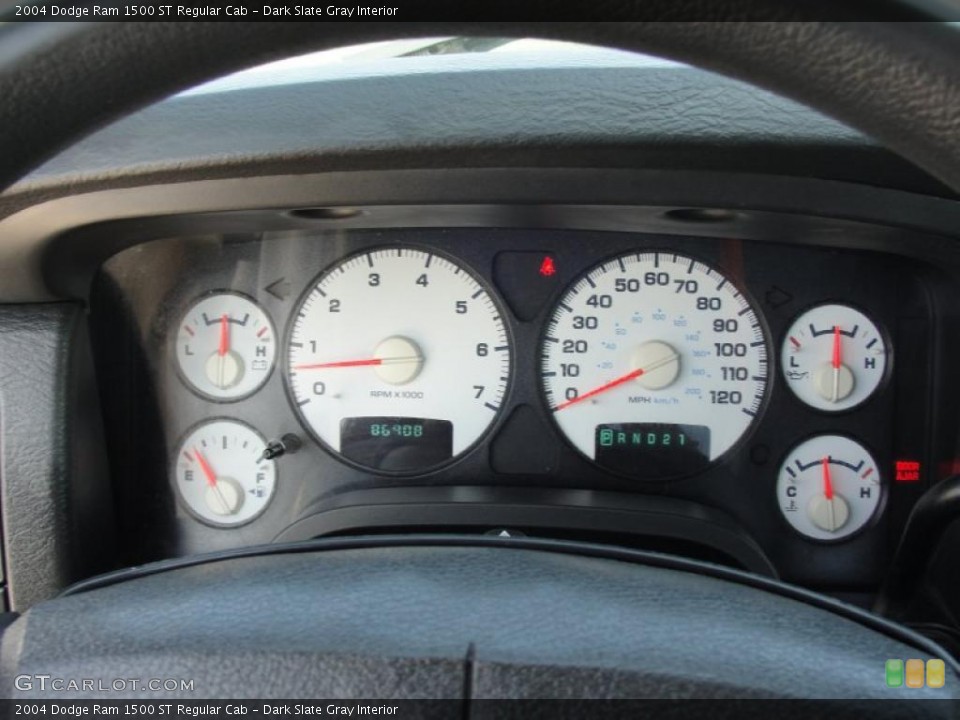 Dark Slate Gray Interior Gauges for the 2004 Dodge Ram 1500 ST Regular Cab #47134287