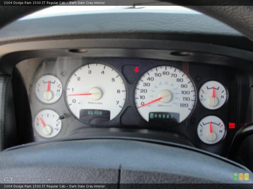 Dark Slate Gray Interior Gauges for the 2004 Dodge Ram 1500 ST Regular Cab #47134302