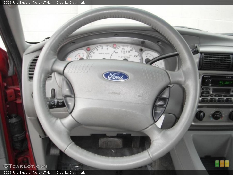 Graphite Grey Interior Steering Wheel for the 2003 Ford Explorer Sport XLT 4x4 #47137472