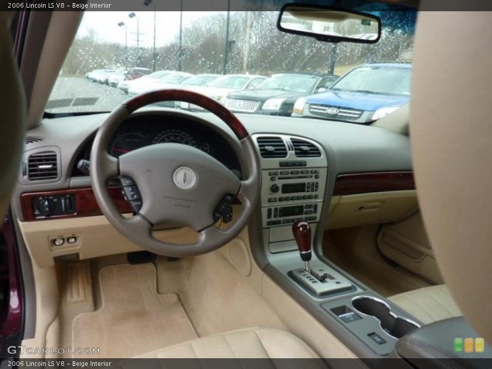 Beige Interior Dashboard for the 2006 Lincoln LS V8 #47138875