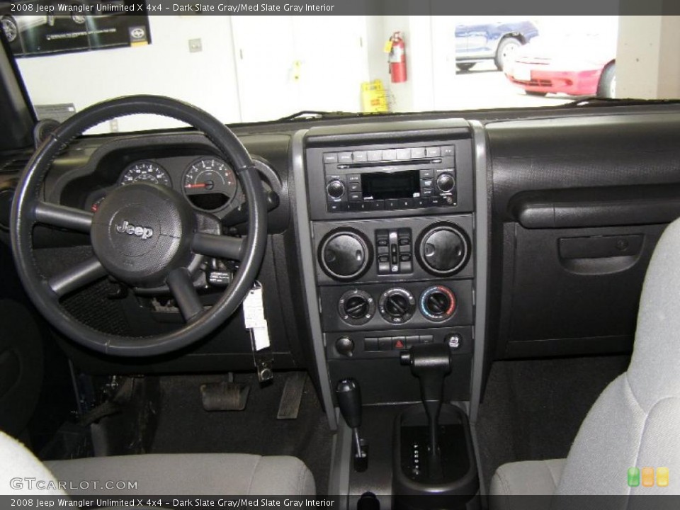 Dark Slate Gray/Med Slate Gray Interior Dashboard for the 2008 Jeep Wrangler Unlimited X 4x4 #47141298
