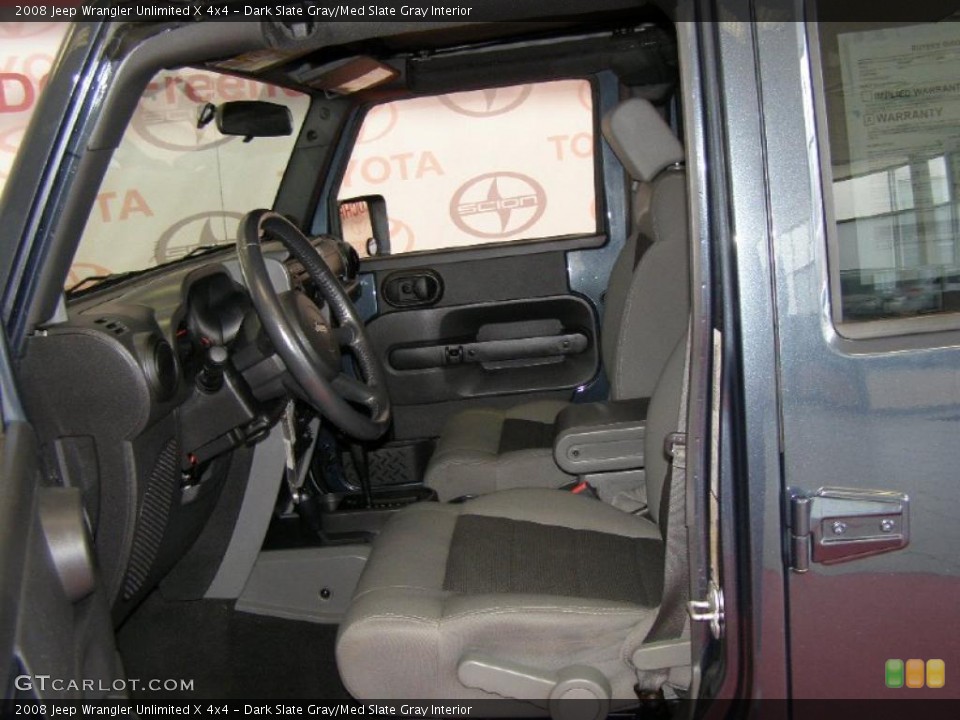 Dark Slate Gray/Med Slate Gray Interior Photo for the 2008 Jeep Wrangler Unlimited X 4x4 #47141340