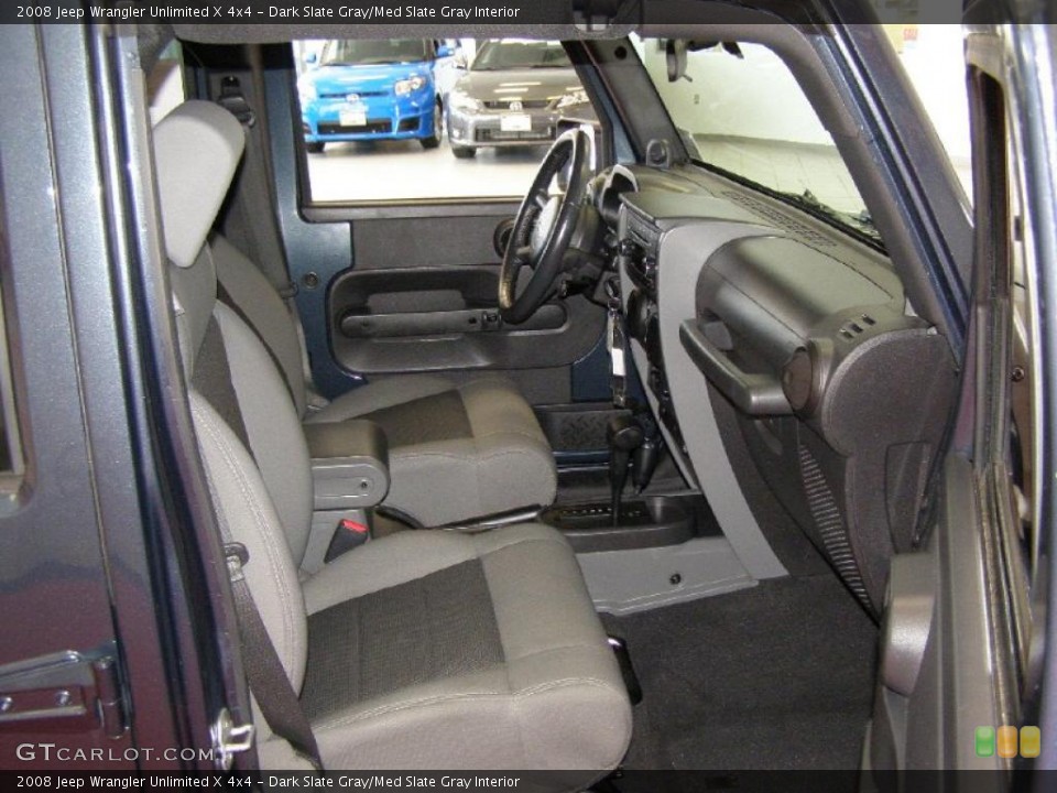 Dark Slate Gray/Med Slate Gray Interior Photo for the 2008 Jeep Wrangler Unlimited X 4x4 #47141511