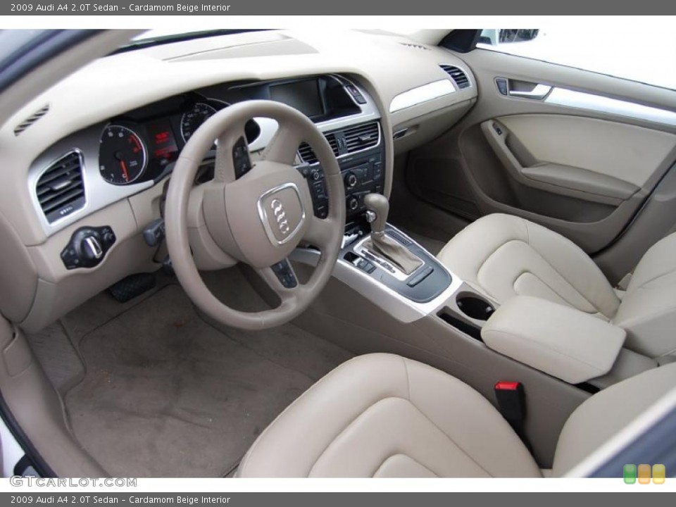 Cardamom Beige Interior Prime Interior for the 2009 Audi A4 2.0T Sedan #47142564