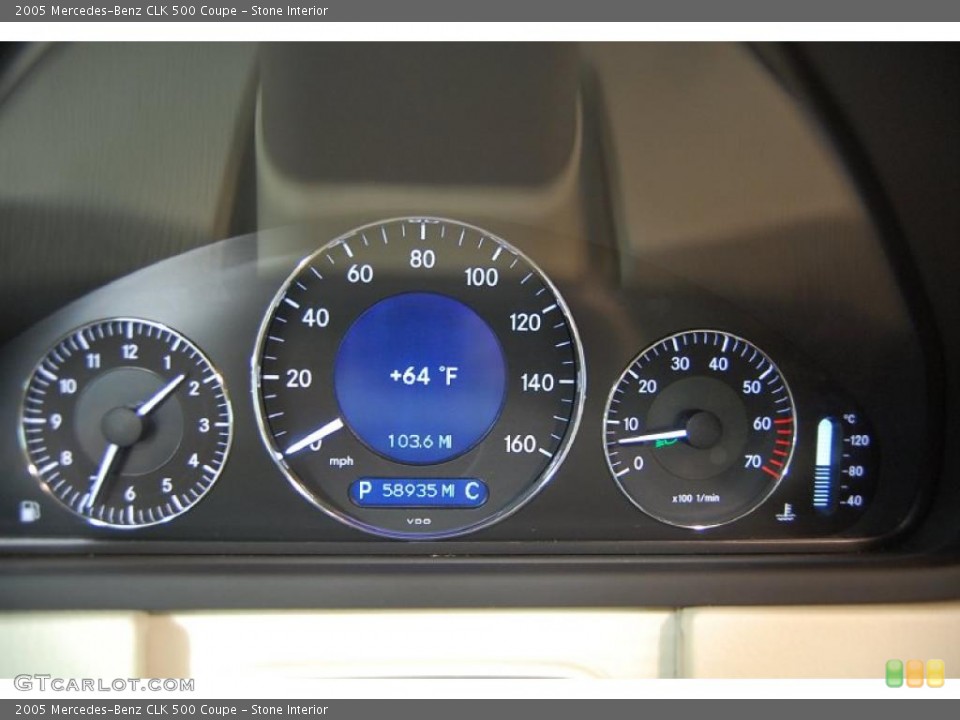 Stone Interior Gauges for the 2005 Mercedes-Benz CLK 500 Coupe #47144187