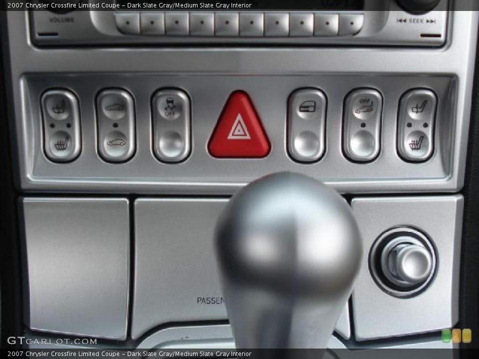 Dark Slate Gray/Medium Slate Gray Interior Controls for the 2007 Chrysler Crossfire Limited Coupe #47144505