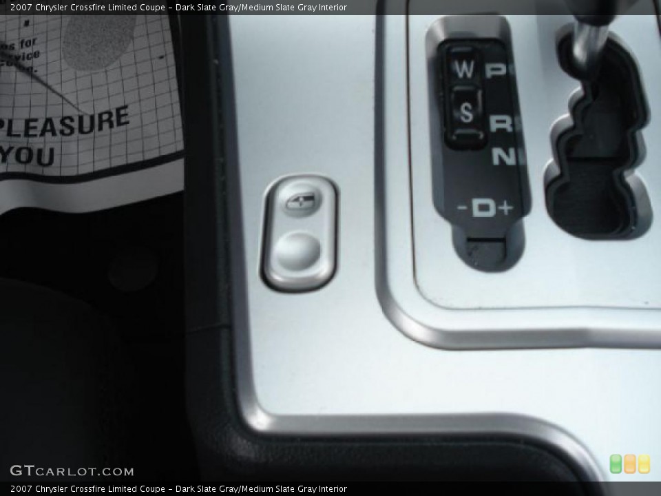Dark Slate Gray/Medium Slate Gray Interior Controls for the 2007 Chrysler Crossfire Limited Coupe #47144535