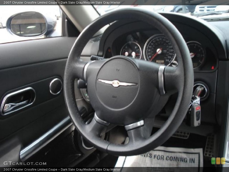 Dark Slate Gray/Medium Slate Gray Interior Steering Wheel for the 2007 Chrysler Crossfire Limited Coupe #47144547