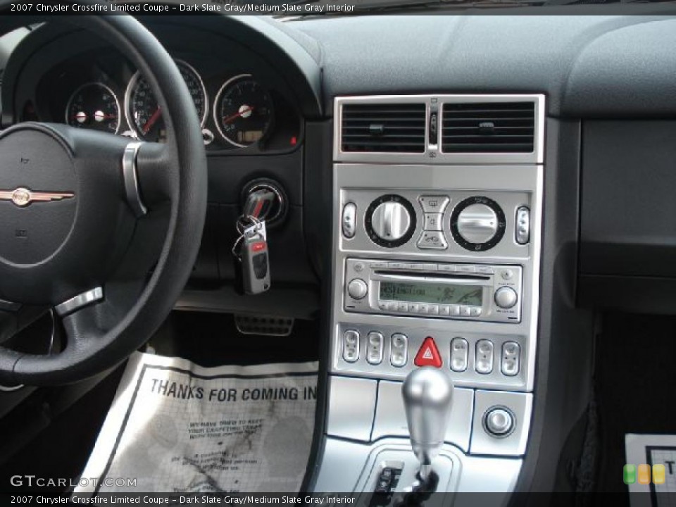 Dark Slate Gray/Medium Slate Gray Interior Controls for the 2007 Chrysler Crossfire Limited Coupe #47144562