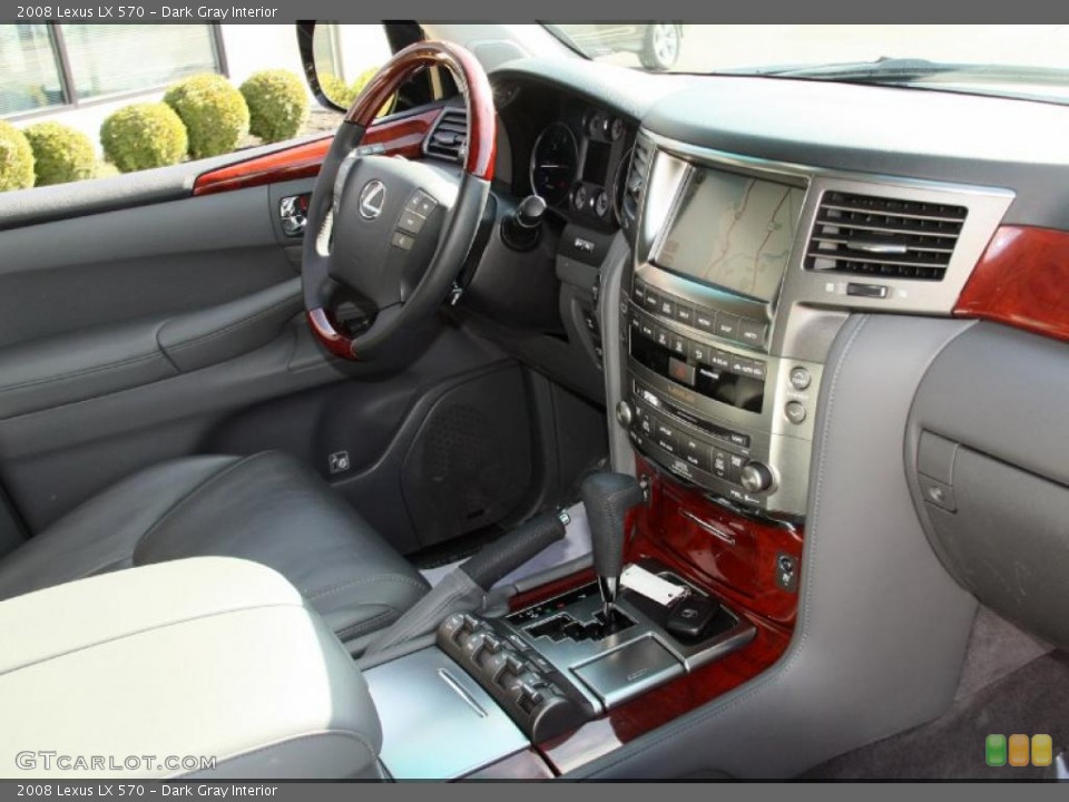 Dark Gray Interior Controls for the 2008 Lexus LX 570 #47144664