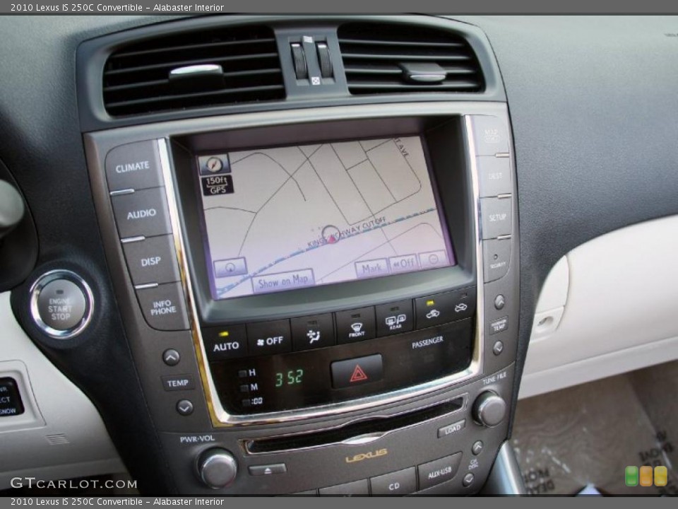 Alabaster Interior Navigation for the 2010 Lexus IS 250C Convertible #47145261