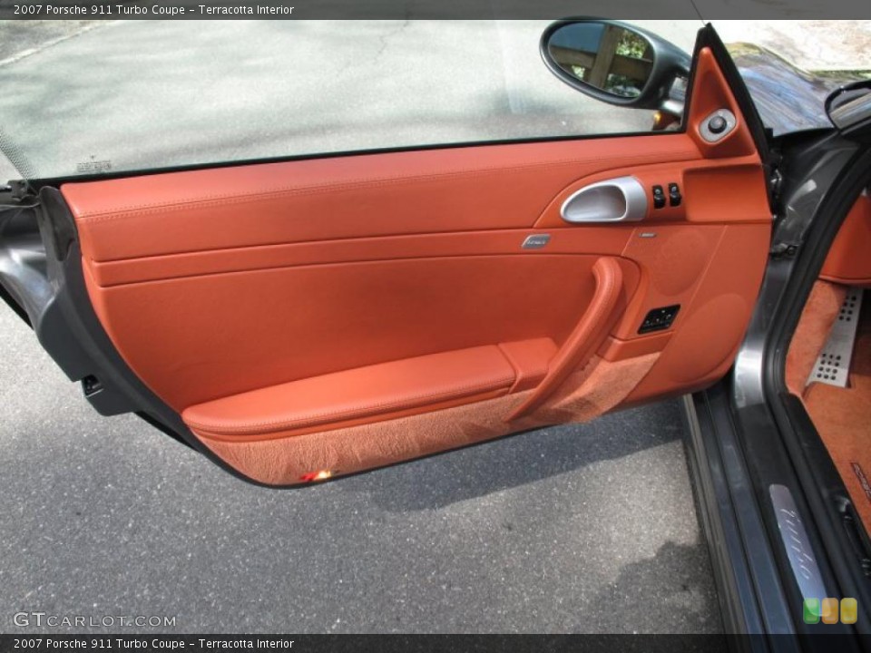 Terracotta Interior Door Panel for the 2007 Porsche 911 Turbo Coupe #47145579