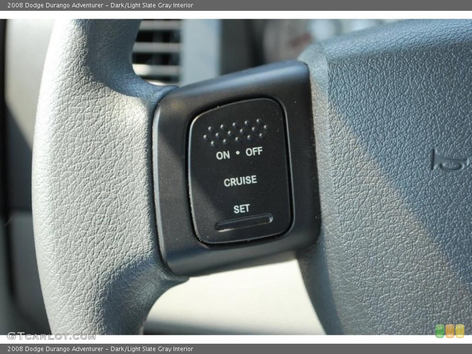 Dark/Light Slate Gray Interior Controls for the 2008 Dodge Durango Adventurer #47145699