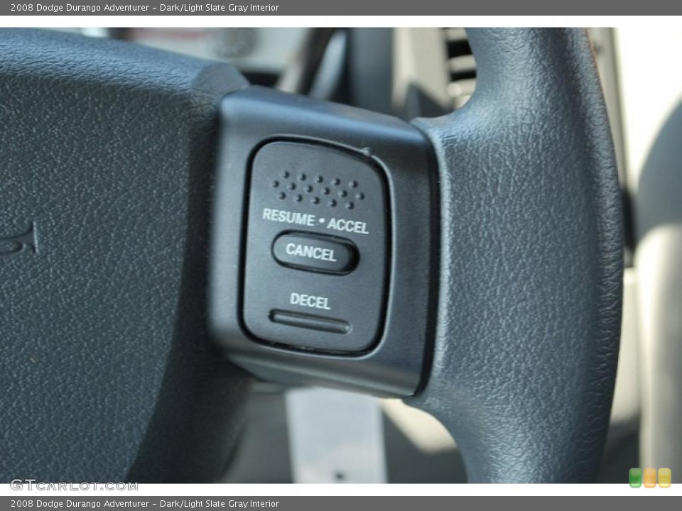 Dark/Light Slate Gray Interior Controls for the 2008 Dodge Durango Adventurer #47145705