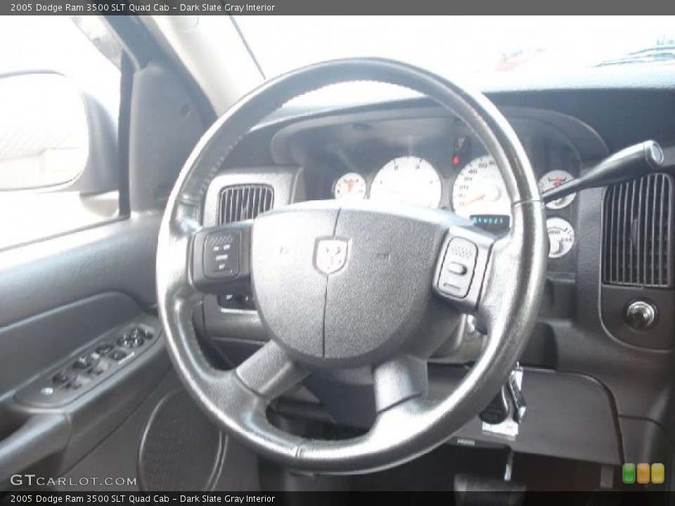 Dark Slate Gray Interior Steering Wheel for the 2005 Dodge Ram 3500 SLT Quad Cab #47145732