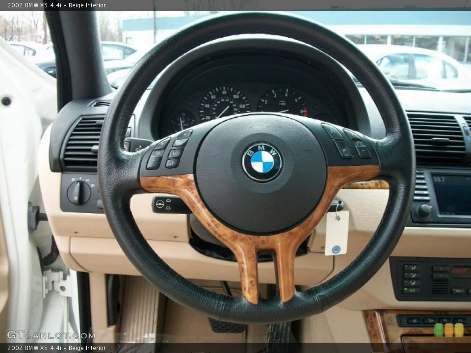 Beige Interior Steering Wheel for the 2002 BMW X5 4.4i #47146065