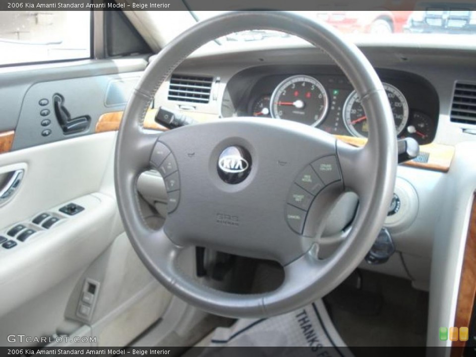 Beige Interior Steering Wheel for the 2006 Kia Amanti  #47146839